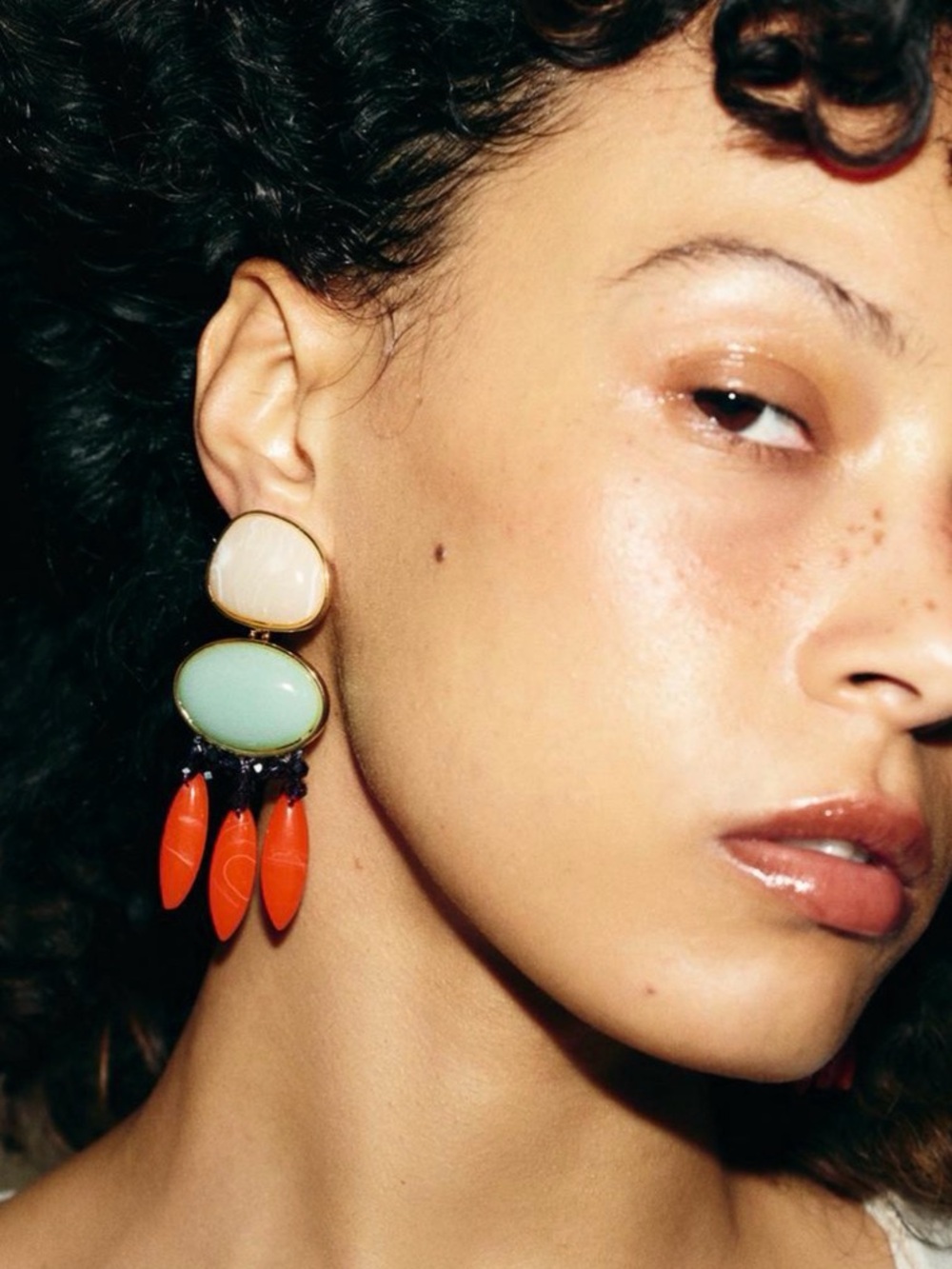 🔥🔥Zara double resin bead earrings